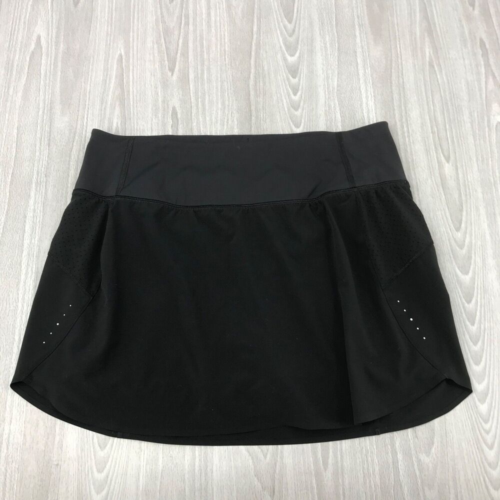 Athleta Women's Run With‎ It 14" Skort Black Medium Lightweight Stretch Perform